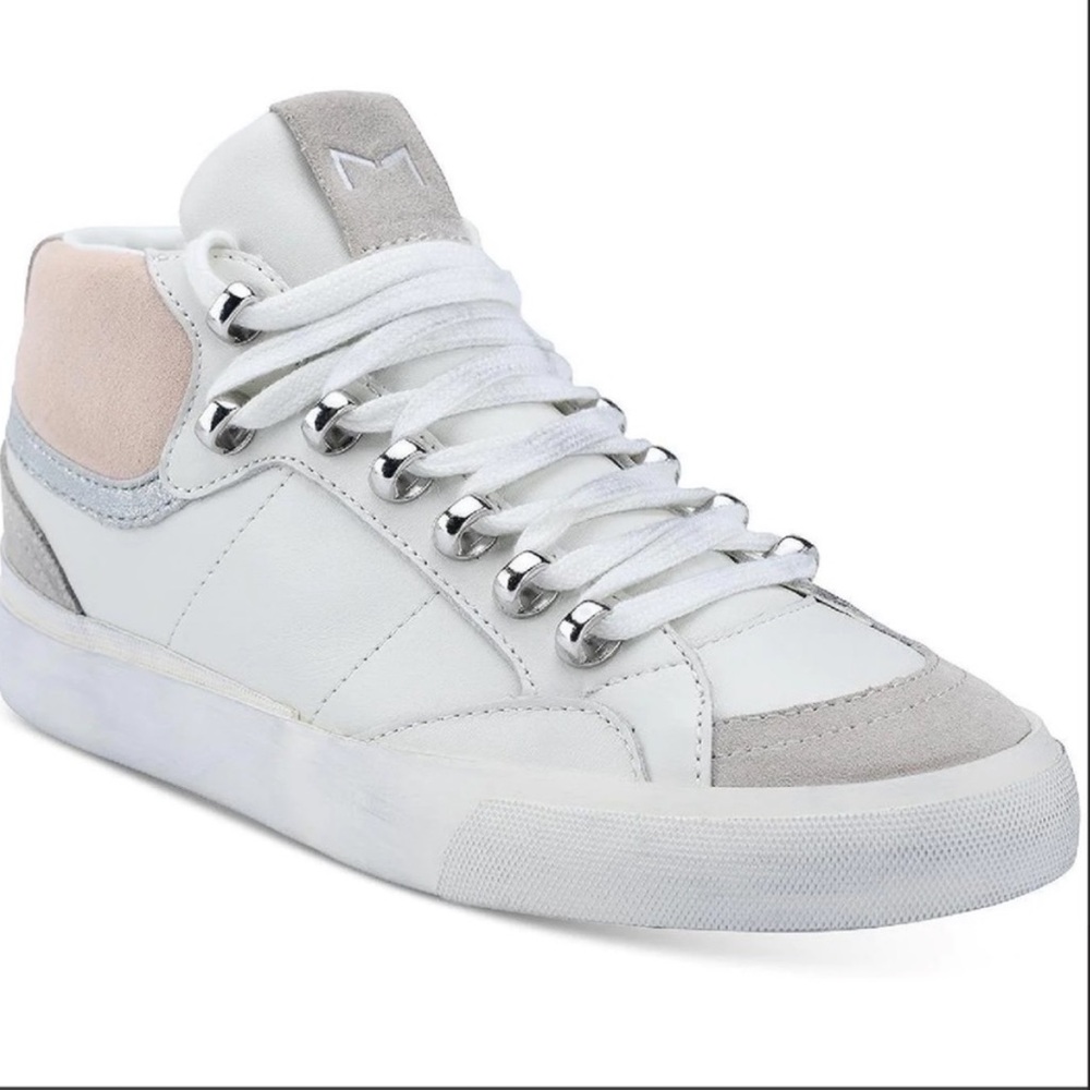 Marc Fisher White High-Top Sneakers - Picture 6 of 7